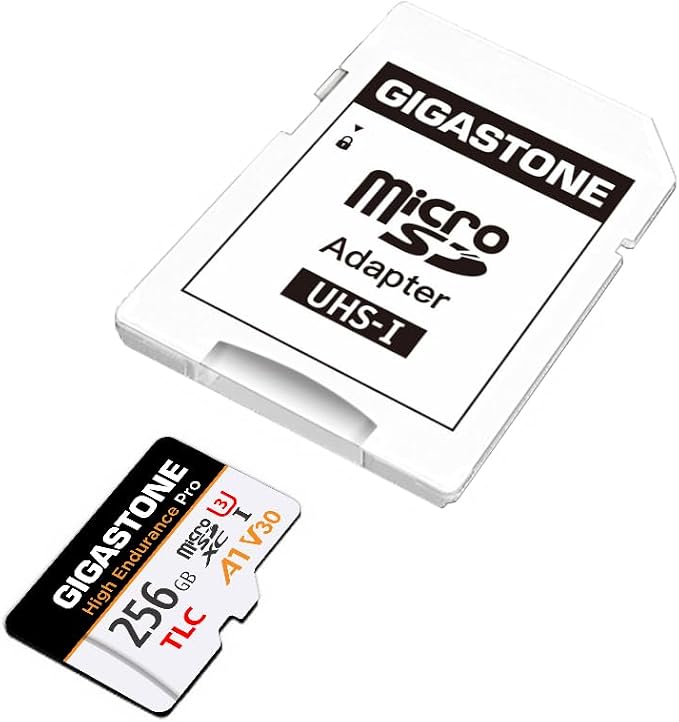 【5 Yrs Free Data Recovery】【Dash Cam】 GIGASTONE 256GB Micro SD Card, TLC High Endurance Pro, Speed Up to 100MB/s, Compatible with REDTIGER Rove VIOFO VANTRUE PRUVEEO ARIFAYZ, MicroSDXC UHS-I A1 V30 U3