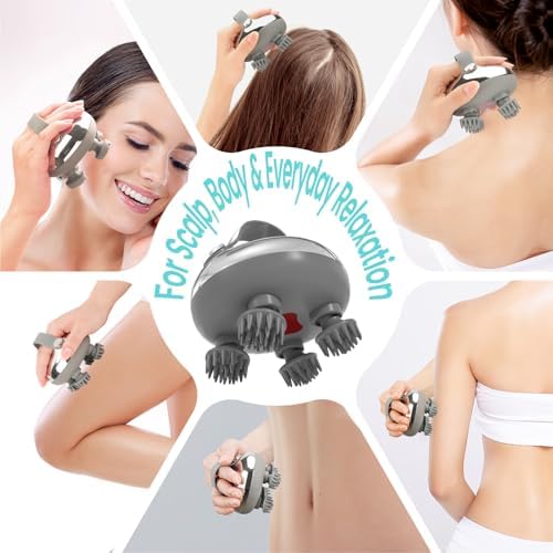 Electric Scalp Massager & Gua Sha Trigger Point Massage Tool Bundle
