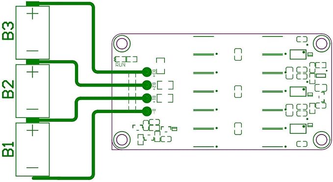 5A 3S 12V 12.6V Battery Active Equalizer BMS Balancer LFP Lifepo4 Lithium Lipo Li-ion Battery Energy Transfer Board Active Balance Equalization Module Capacitor Whole Group Balancer w/Silicone Cable