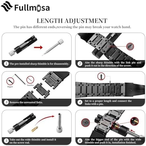 Fullmosa Bands Compatible with Apple Watch Band 49mm Ultra3 2 1, Stainless Steel iWatch Band with Case for Apple Watch, Black and Gold