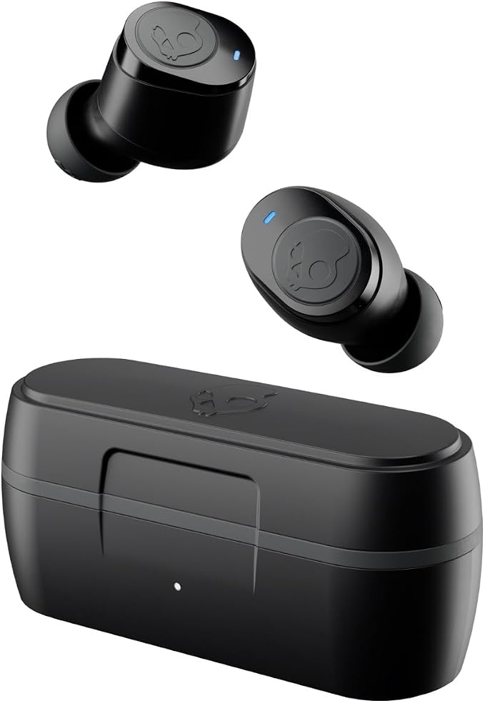 Skullcandy Jib True 2 Wireless Earbuds, Bluetooth Headphones, Up to 33 Hours Battery with Charging Case, Noise Isolating Fit, Sweat and Water Resistant, Microphone for iPhone Android - True Black