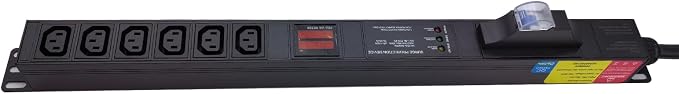 Meter SPD Function with L6-30p Plug C13 30A 240V 6 Way PDU for Internet Data Centre (FJ-NZEU-4Y7D)