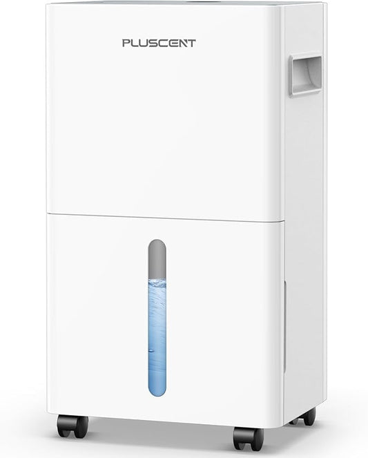 PLUSCENT 21 Pints Dehumidifier for Basement, 1500 sq.ft Portable Dehumidifiers for Home with Drain Hose, 3 Modes, Auto Defrost, 24H Timer, Quiet Smart Humidity Control for Bedroom, Bathroom, RV