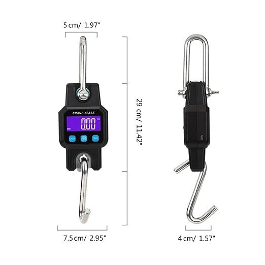 Hanging Scale, Digital Hanging Scale 660 LBs 300KG,Heavy Duty Waterproof Fish Portable Crane for Lugga Weight Dropship for Gym,Hunting,Travelling(Orange)