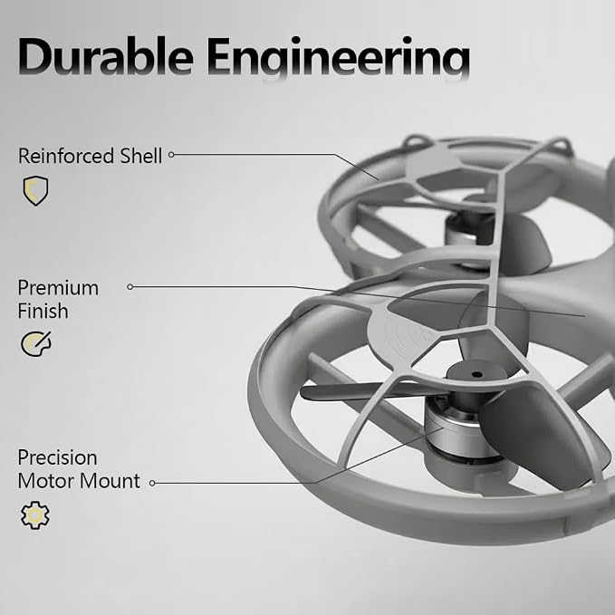Drone with camera for kids and Remote – Beginner RC Drone for Kids with Brushless Motor, Optical Flow Hover, One-Key Takeoff, FPV Video(Grey-Batteries*2)