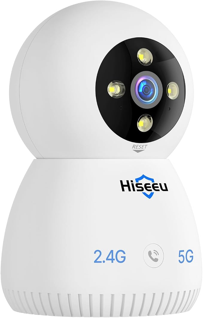 Hiseeu Security Camera, 5MP Wireless Pet Camera Baby Monitor