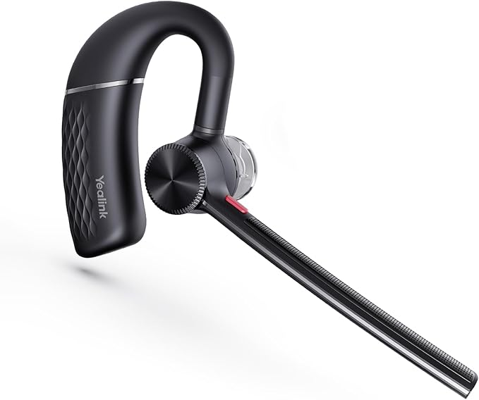 Yealink Bluetooth Headset BH71 Lite,Wireless Bluetooth Earpiece for Cell Phone，Single Ear Headset with Noise Canceling Mic for Office/Driving/Business,10Hrs Talktime,Mute