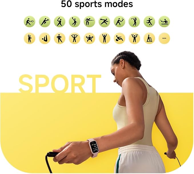 XIAOMI Smart Band 9 Active Global Version 1.47'' Display 18-Day Battery Life Modes All-Day Health and Fitness Monitoring 5ATM (Black)