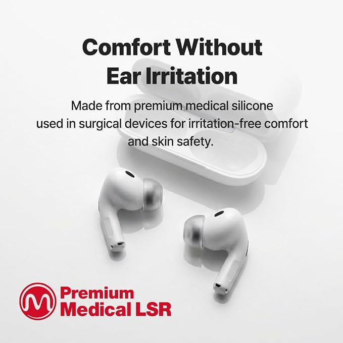 AZLA MAX AirPods Pro 3 Ear Tips, Medical Silicone Ear Tip Replacement
