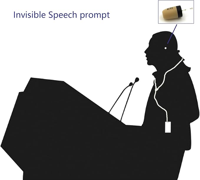 108B Mini Hidden Spy Earphone Short Wireless Earpiece Headset/Wireless in-Ear Earpiece with Microphone/Covert Communication Receiver