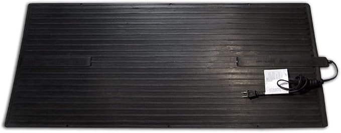 Cozy Products Super Foot Warmer, Portable Heated Rubber Mat, Ideal Space Heater for Home, Office, Garage, and Car, 135 Watts, Black, 36.5" x 16" x 0.25"