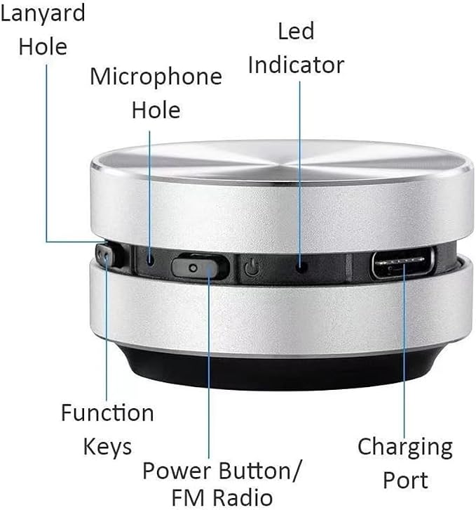 Wireless Mini Bone Conduction Speaker, Stereo Bass Sound Creative Portable Speaker Mini Size Music Player Built-in Mic Sound Box with Magnetic Adsorption Function