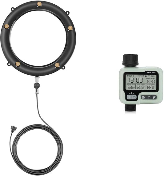 POCKET PANDA Fan Msting Kit. Fan Misters for Cooling Outdoor + Hose Timer
