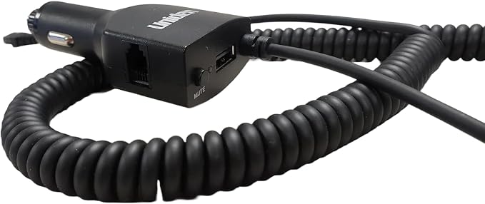 Uniden LRDACRJ1148, 12-Volt DC Power Adapter Coiled Cord for Uniden R8w, R8, R7, R4w, R4 Radar Detectors