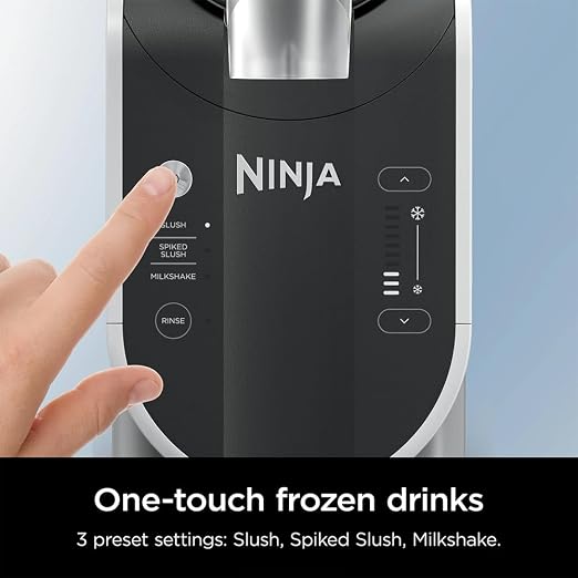 Ninja FS300 SLUSHi 72oz. Frozen Drink & Slushie Machine (Renewed) Bundle with Ninja SLUSHi Travel Party Tote Black