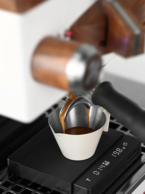 MHW-3BOMBER Espresso Scale with Timer & Gravity Sensing Device, 0.1g Precision Digital Scale for Espresso & Pour Over, 2.0 Mini, Black