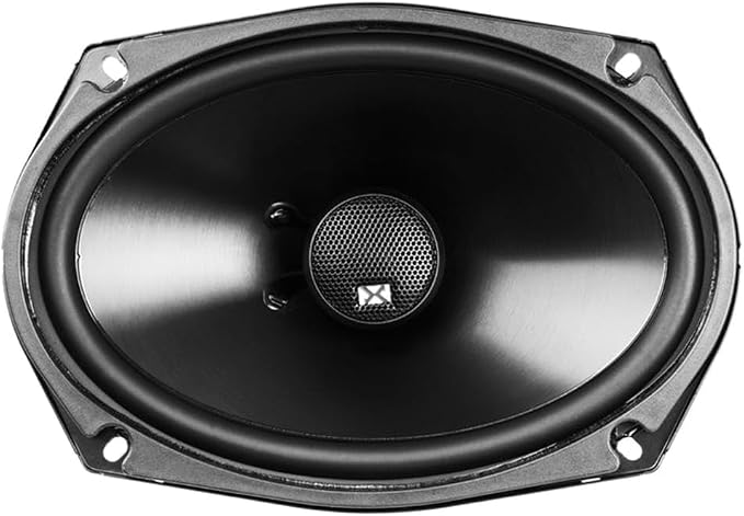 NVX® NSP69 6x9 Car Speakers, 900W Max, 300W RMS, 2-Way Coaxial w/Silk Dome Tweeters & Built-in X-Overs, Easy to Install in Cars/Trucks/Doors (Pair)
