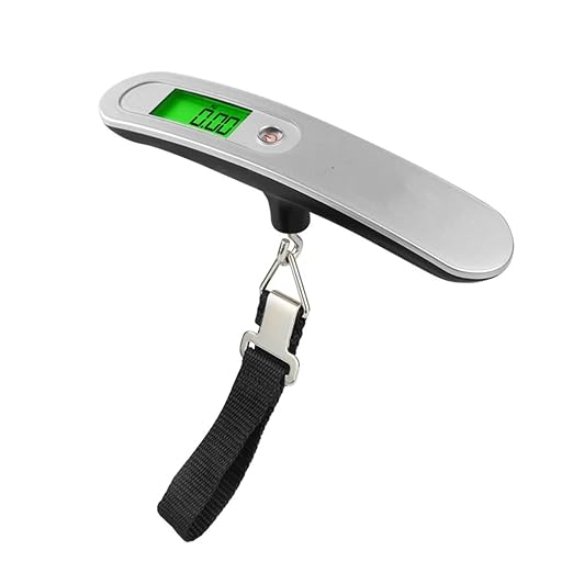Luggage Scale, Digital Luggage Weight Scale Mini Scale 50Kg High Precision Portable Electronic Weighing Scale Handheld Suitcase Hanging