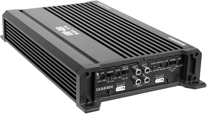 Belva BXA6404 640W Peak BX-Series 2-Ohm Stable Class-A/B 4-Channel Car Audio MOSFET Amplifier