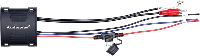 Audiopipe Marine Wireless Music Stream Audio Receiver (AP-BTM-1200), Blutooth 5.0 Adaptor, RCA Stereo Outputs, Perfect for Marine, ATV, UTV, Golf Car, Home Music