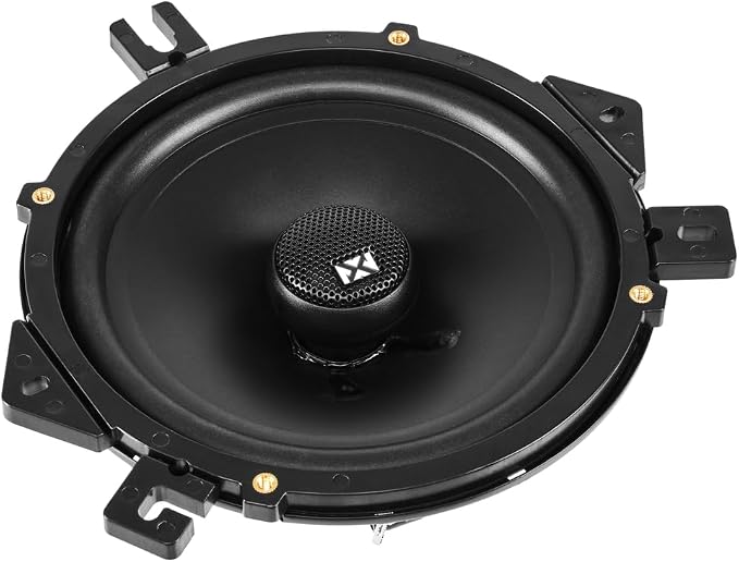 NVX NSP65 6.5" Car Speakers, 540W Max, 180W RMS, 2-Way Coaxial w/Silk Dome Tweeters & Built-in X-Overs, Easy to Install in Cars/Trucks/Doors (Pair)