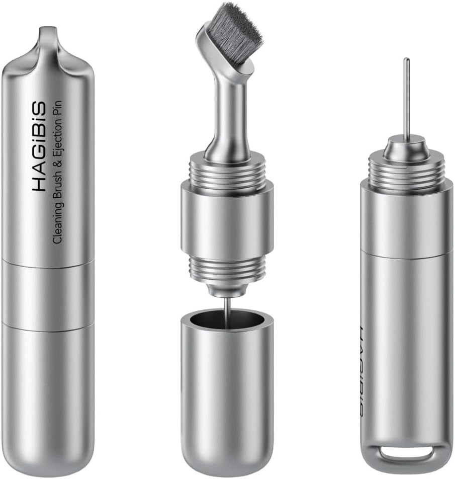 SIM Card Tray Removal Tool with Cleaning Brush - Thumbnail 2