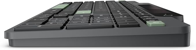 Lenovo 800 Self-Charging Bluetooth Keyboard, Uses Ambient Light for Charging, Bluetooth 5.1, Supports 3 Devices, Battery Free, Wireless, Grey