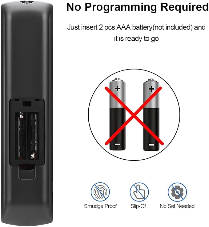 for Panasonic TV Remote Replacement, Compatible with All Panasonic LED/LCD/Viera Link/HDTV/ 3D Smart TVs