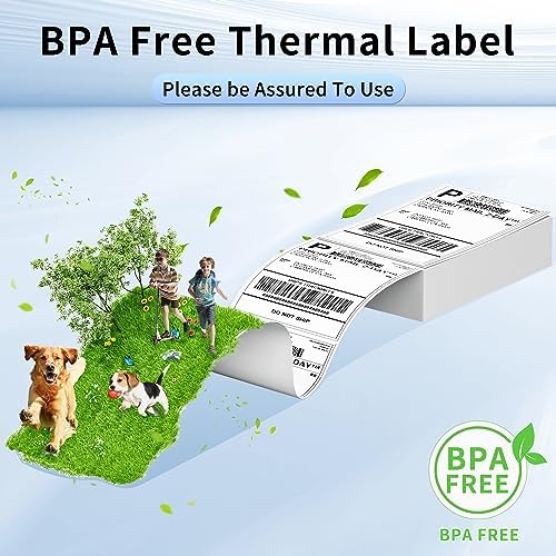 Phomemo Thermal Label Printer Upgraded with Touchable Screen, Shipping Label Printer for Small Business, 4x6 Wireless Thermal Label Printers for Shipping Package, with 4X6 Thermal Labels