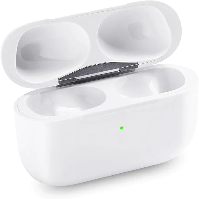 Replacement Charging Case for AirPods Pro, Wireless Charging, 1st and 2nd Generation (White)