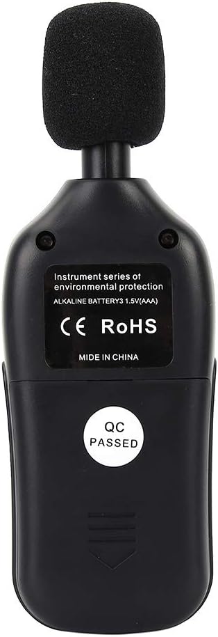 Oumefar Sound Meter Digital LCD Screen Decibel Meter Detector Handheld with Measuring Level Range 35dB to 135dB Portable Sound Level Meter for Frequency Analyzer