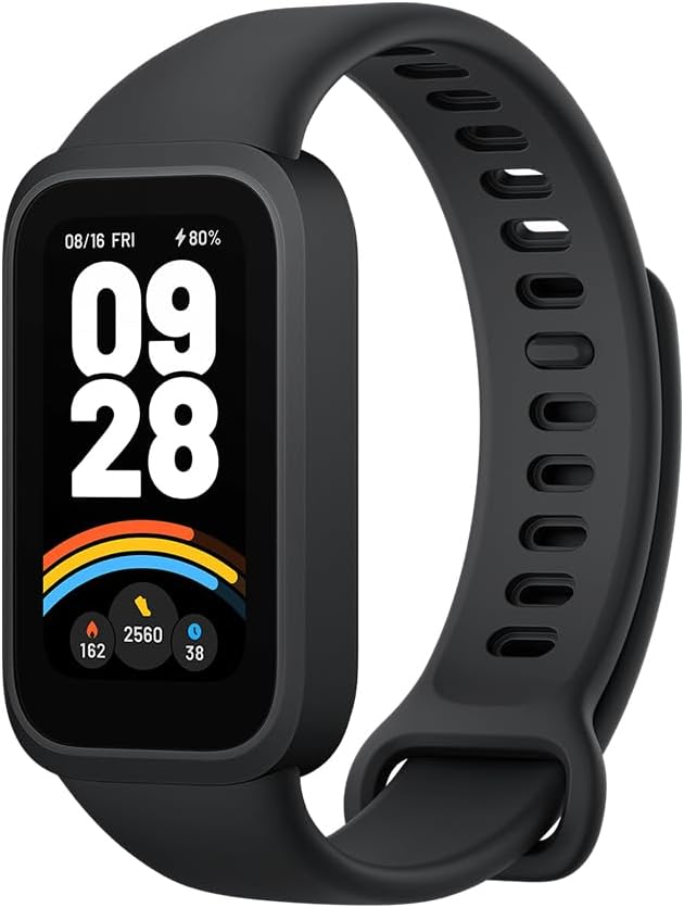 XIAOMI Smart Band 9 Active Global Version 1.47'' Display 18-Day Battery Life Modes All-Day Health and Fitness Monitoring 5ATM (Black)