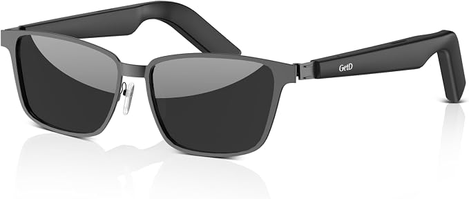 GetD 2026 Acetate Smart Glasses, ChatGPT and 145-Language Real-time Translator, Bluetooth Sunglasses with Nylon Polarized Lens, 11H Battery Life, Open-Ear Audio, Voice Control for Travel & Business