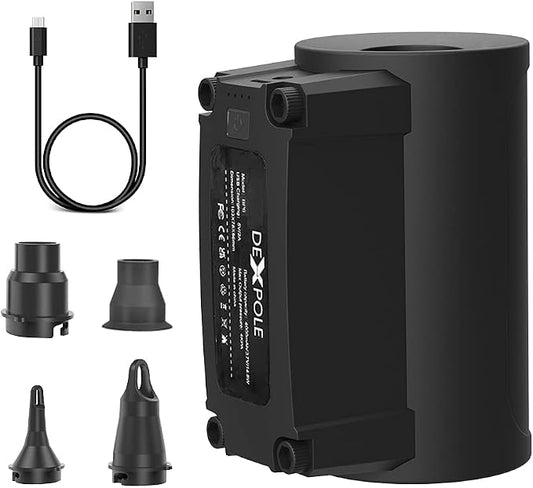 Electric Air Pump, Portable Air Pump for Inflatables, Rechargeable Pumps with Nozzles for Air Mattress,Swimming Rings,Padding Pools
