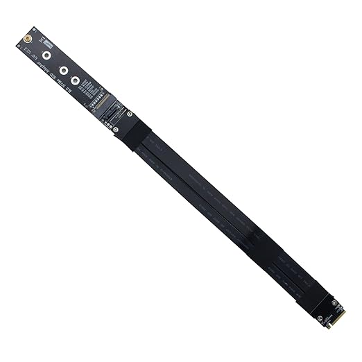 10Gtek M.2 NVMe SSD Extension Cable, PCIe 3.0 x4 Full Speed, Supports M.2 NVMe Solid State Drive, High-Speed Data Transfer, 20cm/0.66ft