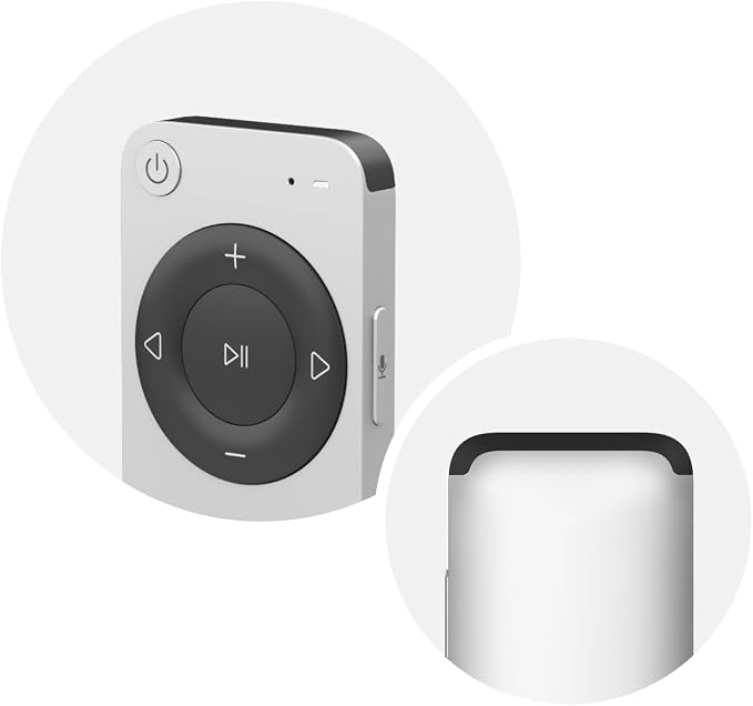 WiiM Voice Remote 2 for WiiM Music Streamers and Amplifiers | Push-to-Talk, 4 Smart Preset Buttons | Rechargeable Battery | Sleek Aluminum Design | 360° Bluetooth Remote