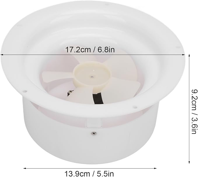 Solar Powered RV Roof Vent Fan with Mounting Screws Solar Exhaust Ventilation Fan for RV Boat Trailer Camping Car Ceiling Ventilation Fan