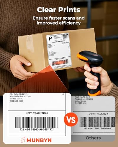 130B Bluetooth Thermal Label Printer+4"x6" Direct Thermal Shipping Labels