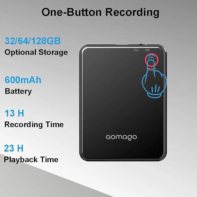 AI Voice Recorder Free Chat GPT-4o AI Hours, Wireless Transcription Device, Speech to Text, Smart AI Note Taking Assistant. 59 Language Translator, AI Transcribe & Summarize Lectures, Meetings, Calls