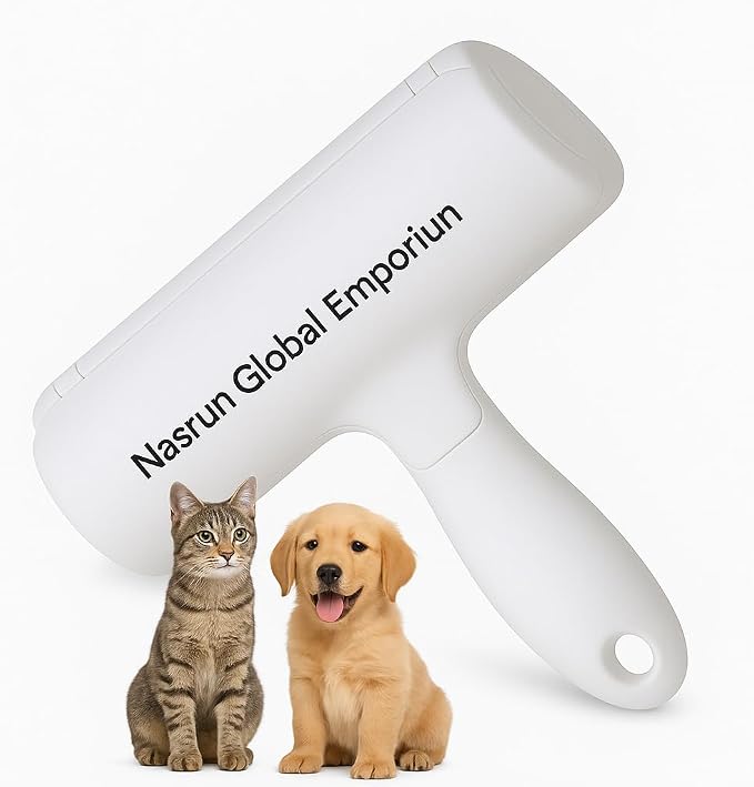 Reusable Lint Remover – Pet Hair & Fur Remover for Clothes, Carpets, Furniture & Sofas – Copper Blade, Eco-Friendly, Manual Fabric Shaver (Blue/Silver)