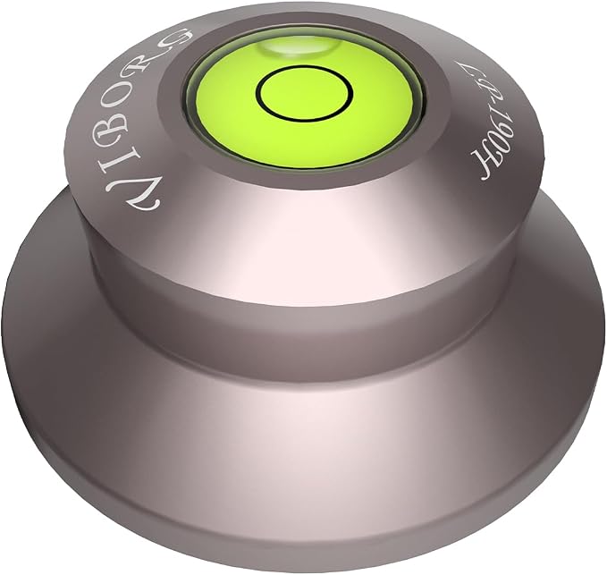 Viborg LP190H Record Weight Disc Stabilizer for Turntables 71x33mm 6.7oz (190g) Aluminum Hi-Fi Vinyl Clamp Puck for Vinyl Record Player, Turntables, Phonograph