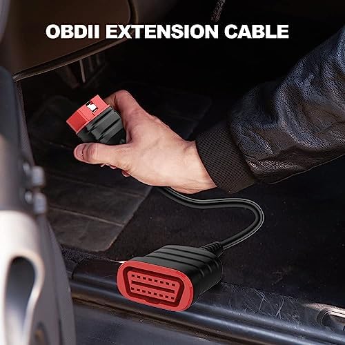 THINKCAR THINKSCAN 662 OBD2 Scanner + Universal 16 Pin Male to Female OBD2 Extension Cable,Car Scanner Engine ABS SRS Transmission