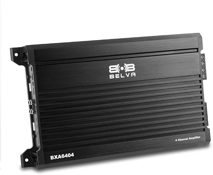 Belva BXA6404 640W Peak BX-Series 2-Ohm Stable Class-A/B 4-Channel Car Audio MOSFET Amplifier