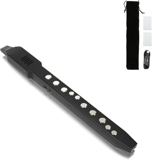 Mini Saxophone, Digital Wind Instrument, Rechargeable Wind Instrument, Mini Electronic Wind Instrument Set, Built in 2W HiFi Speaker, with 12 Accompaniments, for Student,