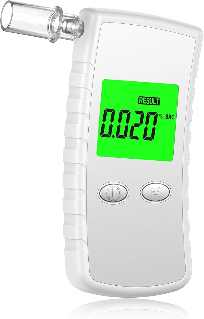2026 Upgraded Breathalyzer,Breathalyzers for Alcohol with LCD Display,Alcoho Tester with 10 Mouthpieces,Portable Alcohol Tester for Home and Party Use | LCD Digital Display, clear readings, visible even in low light