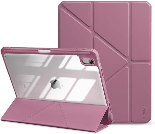 CoBak Case for iPad (A16) 11th Generation 11 Inch 2025, iPad 10th Generation Case 10.9 Inch 2022 - Protective Cover with Multi-Angle Includes Portrait Stand, Pencil Holder and Auto Wake/Sleep, Purple