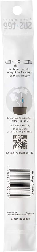 Sustee Aquameter Medium (Green Refillable) - Plant Soil Moisture Sensor - Best for Potted Plants - Probe, Meter, Indicator