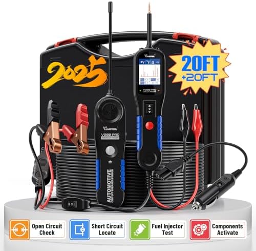 VDIAGTOOL V200 Pro Automotive Power Circuit Probe Tester Circuit Breaker Finder Tool Circuit Short Finder with VD31 Car Code Reader, OBD2 Scanner with Car Key Battery Tester