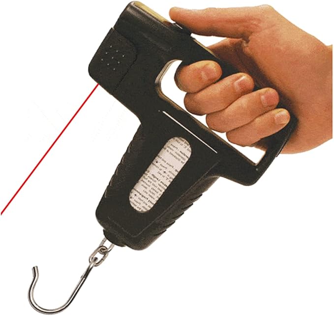 NorCross Marine Digital Fish Scale with Lip Grip and UltraSonic Length Measurment, 50 lbs. Max