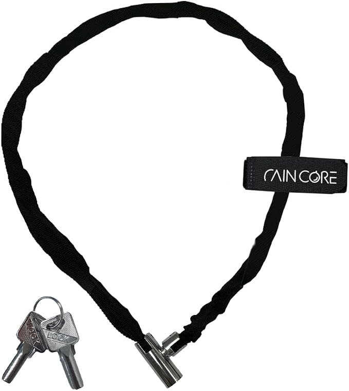 RAINCORE Keyed Bike Cable Lock – Lightweight Cut-Resistant Composite Fiber Security Cable – Anti-Theft Heavy Duty Bicycle Lock – 39inch (100cm), 0.38lb – Patented in Korea (39 inch)
